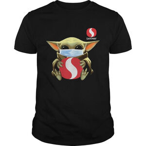 Baby Yoda Face Mask Hug Safeway Shirt